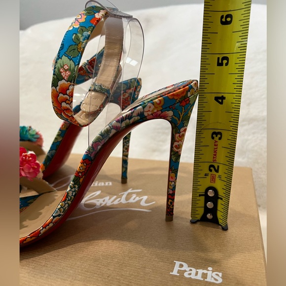 Christian Louboutin ARIELITA Floral Heel Size 38.5 - Picture 11 of 11